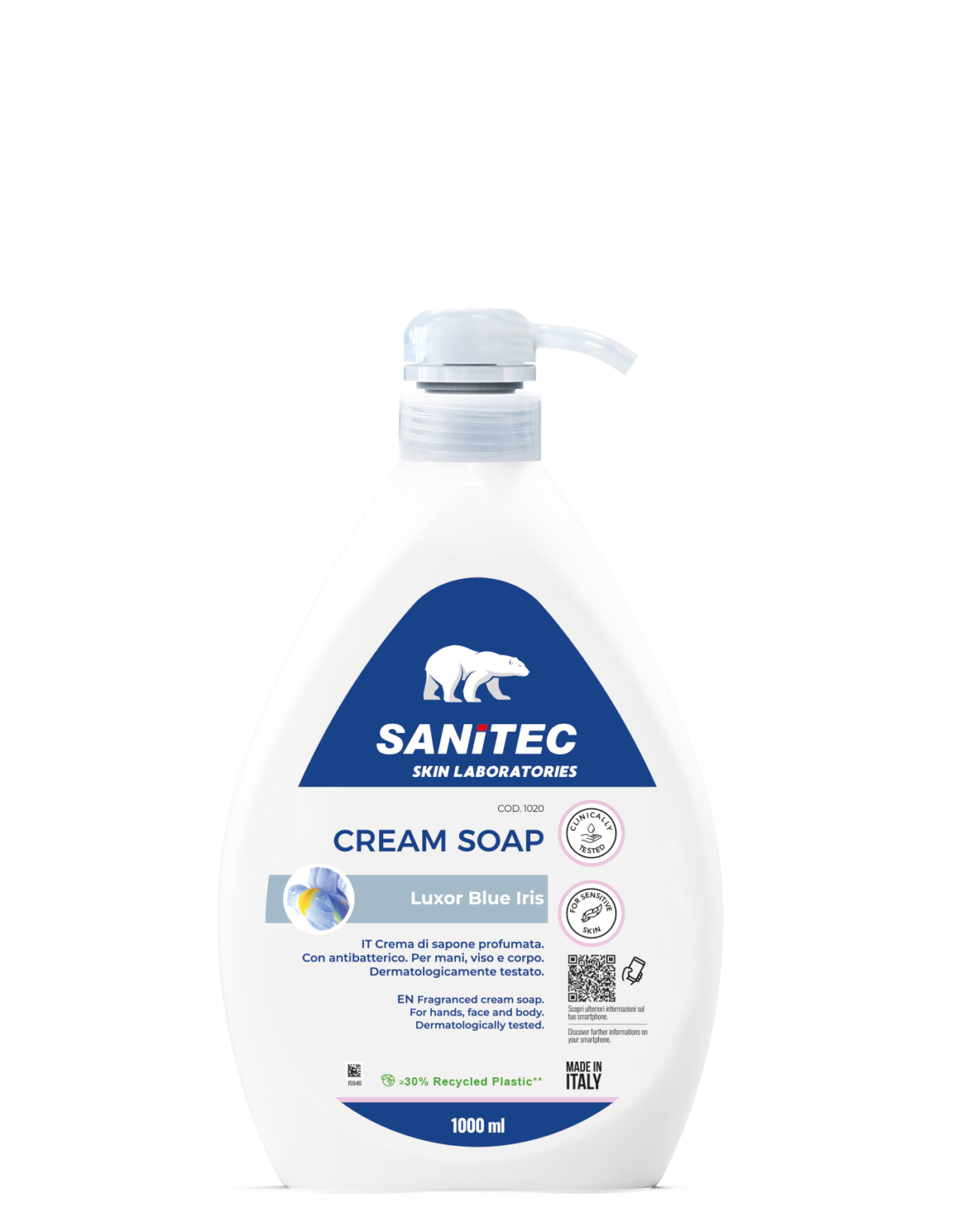 Sanitec CREAM SOAP - Luxor Blue Iris 1000ml Image
